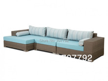 Nova mobília para exterior, sofá modular em rattan 2024 - compre barato