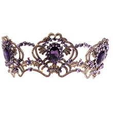 Vintage Wedding Bridal Rhinestone Headband Queen Crown Tiara Hair Accessories 2024 - buy cheap