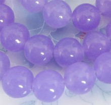 (Min Order 1) 8mm Purple Chalcedony Round Loose Beads DIY Semi-Precious Stone Fashion jewelry Making Design Natural Stone 15inch 2024 - buy cheap