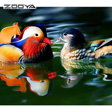 ZOOYA Diamond Painting Cross Stitch Kit Diamond Embroidery Mandarin Duck 3d Square Diamond Mosaic Full Crafts Needlework F960 2024 - buy cheap