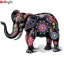 Full Square/Round Diamond Painting Cross Stitch Wall Art Decor DIY 5D Diamond Mosaic animal color elephant Picture decor XY11 2024 - buy cheap