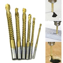 Brocas escalonadas HSS Ti para carpintería, herramienta de corte de Metal y madera, 3-8mm, 1 Juego de 6 uds. 2024 - compra barato