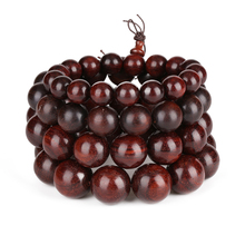 natural red sandalwood round fragrance wood wooden beads standard bracelets for man buddhism rosary prayer beads jewelry 2024 - compre barato