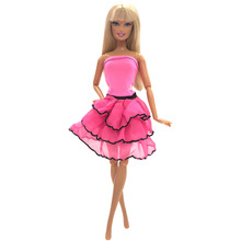 Новейшее платье для куклы NK, красивая одежда ручной работы для вечерние, модное платье для Барби, благородная кукла, лучший подарок для ребенка, девочки, G113A 2024 - купить недорого