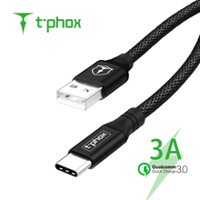 T-Tipo C Cabo USB para Xiaomi Redmi Nota 7 phox Mi9 C USB Cabo para Samsung S10 S9 carregamento rápido USB-C Fio Cabo de Carga 2024 - compre barato