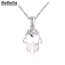 BeBella-collar de colgante de la mano de Fátima con cristales Swarovski, joyería original a la moda, regalo de Navidad para mujer y Niña 2024 - compra barato