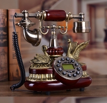 Teléfono vintage para el hogar, teléfono antiguo, manos libres, pantalla azul, A-8615 de identificación de llamadas 2024 - compra barato