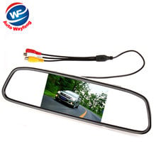 High resolution 4.3" Color TFT LCD Car Rearview Mirror Monitor 4.3 inch 16:9 screen DC 12V car Monitor for DVD Camera VCR 2024 - buy cheap