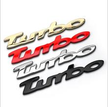 1 Pcs TURBO CAR emblem EFFECT BADGE LOGO STICK ON EMBLEM 3D LOOK SELF ADHESIVE  Car Styling 2024 - buy cheap