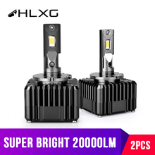 20000lm d2s d1s led d3s d4s farol do carro kit de conversão csp chips 6000k 12v fonte de luz led frente farol luzes nevoeiro 50w hlxg 2024 - compre barato