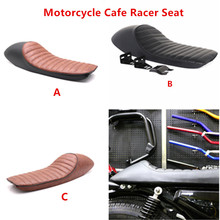 Asiento de cuero personalizado para motocicleta, sillín Vintage para Honda CB CL Yamaha XJ XT350 XT600 Suzuki GS Kawasaki 2024 - compra barato