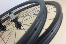 UD surface 24/28H 29er ruedas de carbono de eje pasante 30*25mm tiro recto XC rueda de bicicleta sin gancho Powerway M32 hub, personalizar 2024 - compra barato