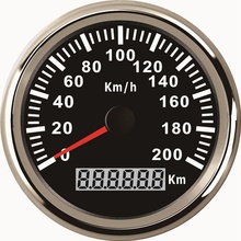 Universal 85mm Speedometer Odometer Speedo Gauge 200km/h for Car Truck Motor Auto with Red Backlight 12V 24V (Pulse Signal) 2024 - buy cheap