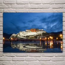 ancient potala palace building in tibet posters on the wall picture home living room decoration for bedroom KC469 2024 - buy cheap