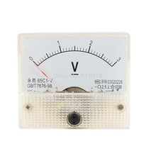 85C1 Class 2.5 Accuracy Analog DC 0-3V Scale Electric Voltage Meter Panel 2024 - buy cheap