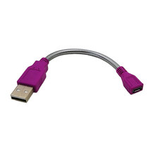 USB 2.0 A male plug to USB Micro female Jack extension flexible metal stand cable 15cm 2024 - buy cheap