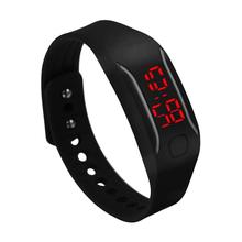 Роскошные электронные часы мужские/женские резиновые светодиодные часы Дата спортивный браслет цифровые наручные часы 2018 # D 2024 - купить недорого