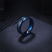 New 6mm Beveled Edges Blue Color High Quality Tungsten Carbide Ring For Women Wedding Band Party Engagement Gift jewelry 2024 - buy cheap