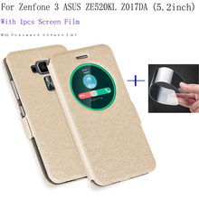 5.2inch Smart View Window Shell For ASUS Zenfone 3 ZE520KL Z017DA Case Cover flip PU Leather phone cases back cover bags 2024 - buy cheap