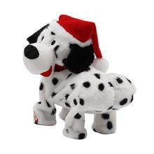 Christmas New Style Cute Singing Dancing Puppy Plush Toy Electric Music Rotating Children's Dog Doll Flip Over Puppy Walks Sits 2024 - buy cheap