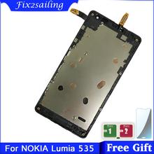 No Dead Pixel LCD For NOKIA Lumia 535 LCD Display Touch Screen With Frame For N535 RM-1090 Version 2S 2C LCDs 2024 - buy cheap