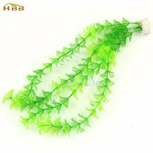 Hot Selling 13" Artificial Green Plastic Plant Grass Fish Tank Aquarium Ornament Decoration AUG24 2024 - buy cheap