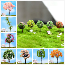 1/5pcs/Set Mini Tree Fairy Garden Miniatures Micro Landscape Resin Crafts Bonsai Figurine Garden DIY Terrarium Accessories 2024 - buy cheap