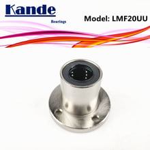 Kande rolamentos lmf20 49 2 tamanhos lmf20cn, flange redonda com rolamento linear de 20mm lmf20 2024 - compre barato