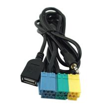 Adaptador usb 2 em 1 para áudio do carro, cabo auxiliar de 3.5mm e adaptador de áudio do carro para hyundai kia 2024 - compre barato