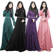 Islamic Muslim Dresses Women Arab Ladies Caftan Kaftan Malaysia Abayas Dubai Turkish Ladies Clothing Women Muslim Dresses 2024 - buy cheap