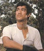 Traje clásico Bruce Lee kung fu uniforme juego de la muerte Cosplay disfraz Bruce Lee o-cuello camiseta tamaño S-5XL envío gratis 2024 - compra barato