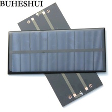 BUHESHUI 24pcs 1.5W 5V Mini Solar Cell Module Polycrystalline DIY Solar Panel Charger For 3.7V Battery Light Study Kits 69*150MM 2024 - buy cheap