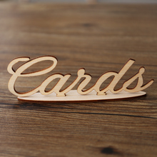 Wood cards sign, Wedding signs, wooden table decor, Wedding decors, Laser cut party gift, Stand alone 2024 - buy cheap