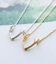 Fashion antlers necklaces, -color/ Plated/ -color necklaces for women 2024 - buy cheap