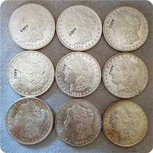 UNC USA (1878-1893) CC Morgan Dollar UNC МОНЕТА КОПИЯ памятные монеты-Реплика монеты медаль коллекционные монеты 2024 - купить недорого