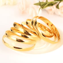 4pcs Gold Dubai india Africa Bangle for Women men girl Bracelet Jewelry Accessories party Gifts bangle bracelet wedding bridal 2024 - buy cheap