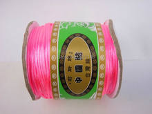 80M/Spool 1.5MM Neon Pink Braided Macrame Nylon Chinese Knot Cord Beading Handmade Jewelry Making Findings Satin String Thread 2024 - buy cheap