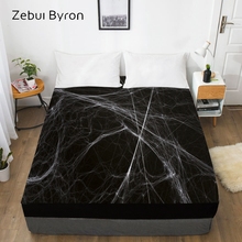3D Print Custom Bed Sheet With Elastic,Fitted Sheet Queen/King,Halloween Spider web Mattress Cover 150/180/160x200,drop ship 2024 - compre barato