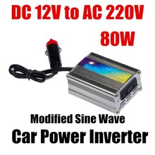 New 80w Car Power Inverter charger with Cigarette lighter solar inverter DC12V Output AC 220V+/- 5% universal plug 2024 - buy cheap