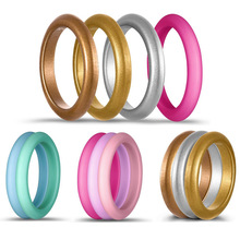 10Pcs Women Silicone Ring Casual Rings Comfortable Thin-Silicone Sport Style Stackable Ring Lovers Wedding anello uomo gomma 3mm 2024 - buy cheap