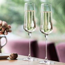 Copos de cristal champanhe 2 peças, copos retos de cristal champanhe para festa de casamento e bebidas 230ml 2024 - compre barato