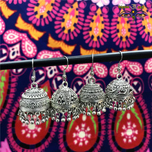 LosoDo India Retro Jhumke Jewelry Miao Silver Earrings Lantern Thailand Boho Tribal  Wind all-match Middle East Hippie jewelry 2024 - buy cheap