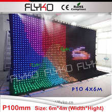 disco light professional dj/club animation led video wall P10 4x6m 2024 - buy cheap