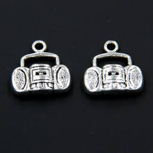 Wholesale 22pcs Tibetan Silver Radio Charms Pendants 15x15mm 2024 - buy cheap