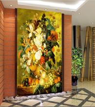 The custom 3D murals,Jade carving flowerpot vase of flowers   papel de parede,living room sofa TV wall bedroom wall paper 2024 - buy cheap