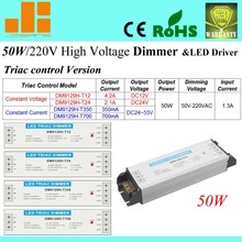 Free Shipping 220V 50W Triac dimming driver, Triac Dimmable LED driver, 1CH dimmers, DM9129H-T series 2024 - buy cheap