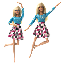 NK-ropa de muñeca para Barbie, vestido de moda con falda, vestido de fiesta para muñeca, el mejor regalo, 057A DZ 2024 - compra barato