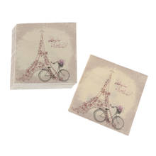 33x33cm Disposable Paper Napkins Bike Square Kleenex Hotel Restaurant Wedding Paper 3 Bags Decoupage Handkerchief 2024 - buy cheap