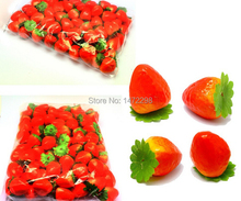 Special 30pcs Fake Little Red Strawberries Artificial Strawberry Fruit Faux Food House Kitchen Party Decor 2024 - buy cheap