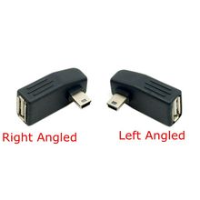 Mini USB Angled Connector Mini USB B 5Pin Male to USB2.0 A Female Angled 90degree OTG Host adapter 2024 - buy cheap